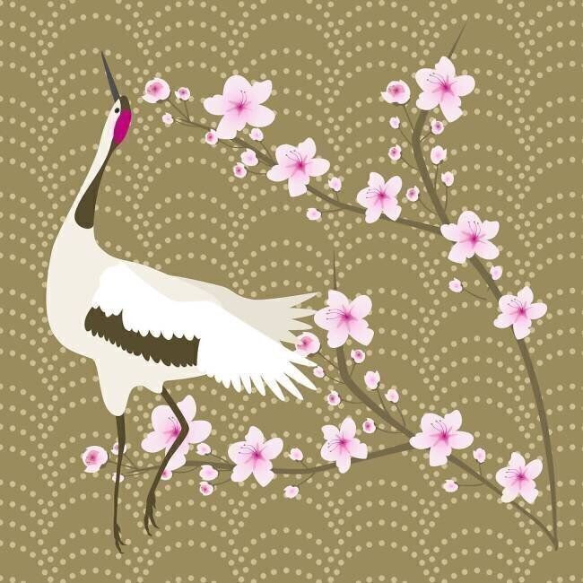 The Cherry Blossom and the Crane Claire Huntley