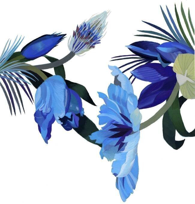 Two blue tulips Hiroyuki Izutsu