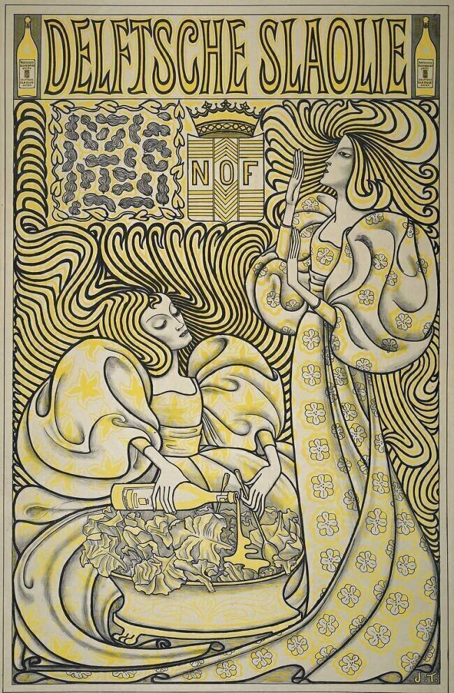 Poster for Delft Salad Oil Jan Toorop