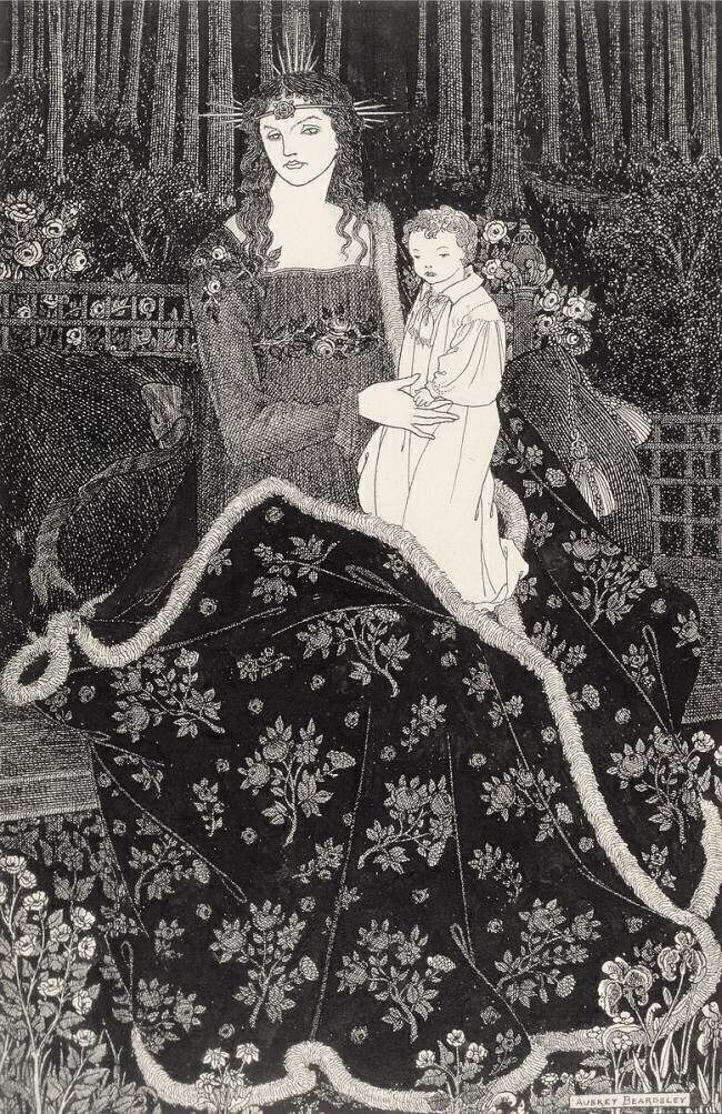 A large Christmas Card Aubrey Beardsley