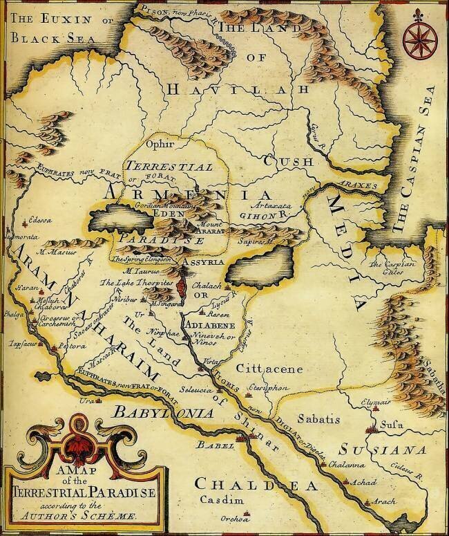 A Map of the Terrestrial Paradise Emmanuel Bowwen