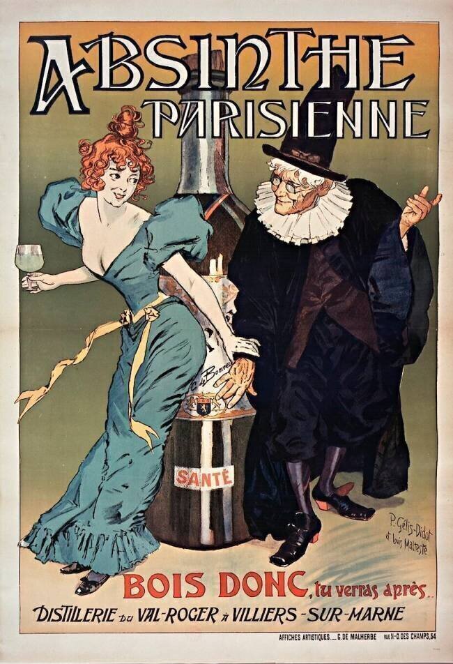 Absinthe parisienne Louis Malteste