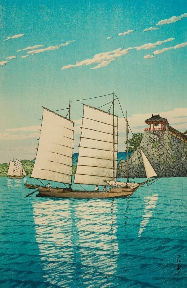 Abumi Promontory (Abumisaki) Hasui Kawase