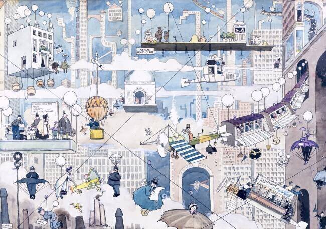 Aerial Life William Heath Robinson