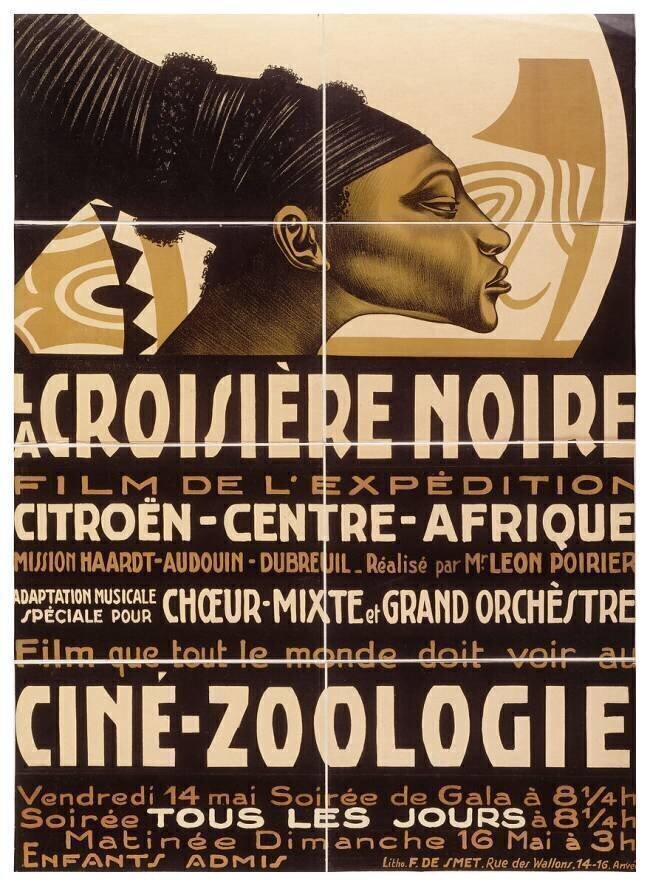 Affiche : La croisière noire, film de l'exposition Citroën-Centre-Afrique anonymous