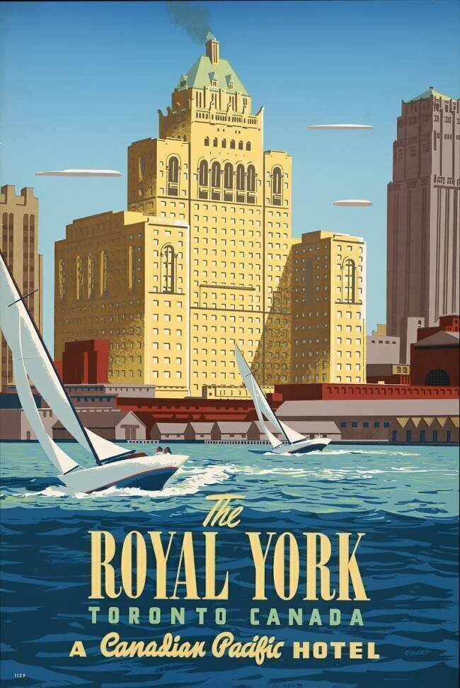 Affiche « The Royal York » pour le Canadien Pacifique à Toronto au Canada anonymous