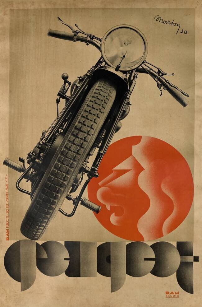 Affiche Peugeot, 1930 Lajos Marton