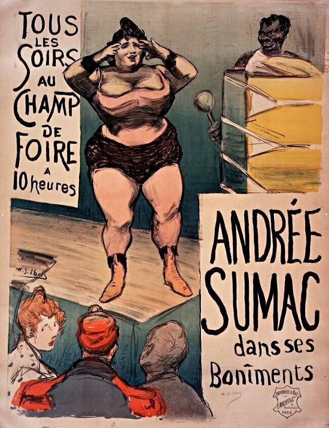 Andrée Sumac dans ses bonîments Henri-Gabriel Ibels
