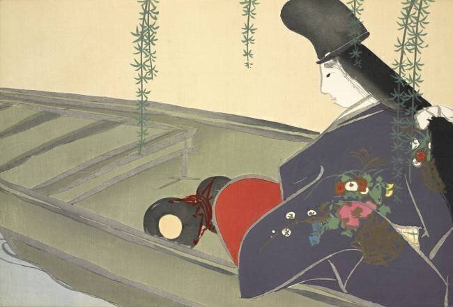 Asazuma-bune Kamisaka Sekka