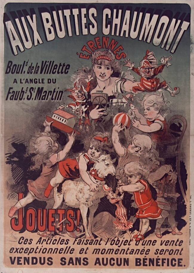 Aux Buttes-Chaumont : Jouets Jules Chéret
