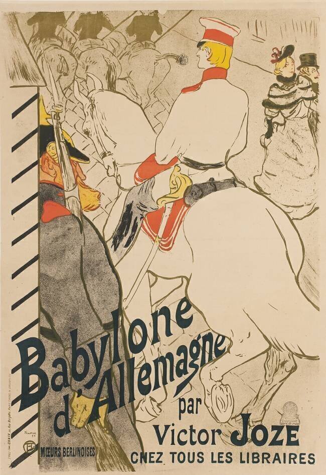 [Babylone d'Allemagne]Babylone d'Allemagne : moeurs berlinoises par Victor Joze, chez tous les libraires Henri de Toulouse-Lautrec