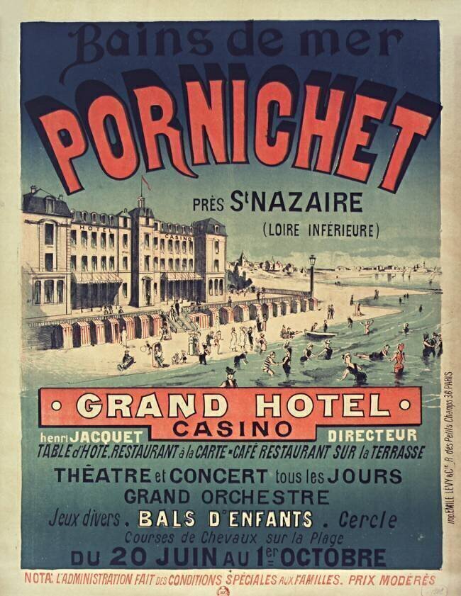 Bains de mer Pornichet près St Nazaire : grand hotel, casino anonymous