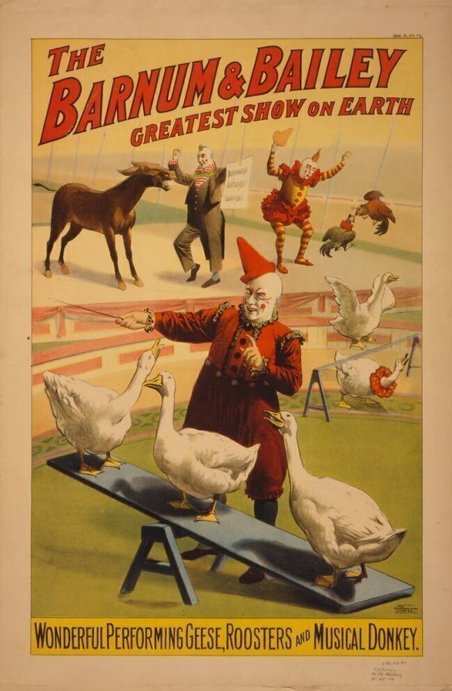 Barnum and Bailey Circus poster anonymous