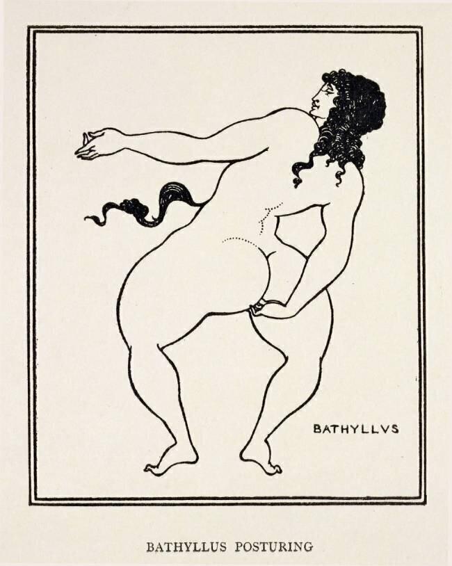 Bathyllus Posturing Aubrey Beardsley