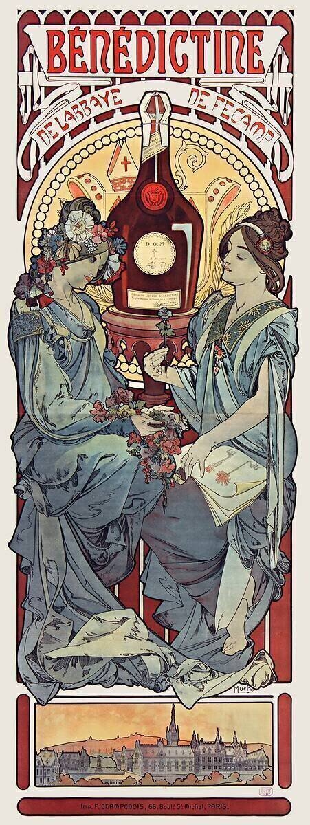 Bénédictine de l'Abbaye de Fécamp Alfons Mucha