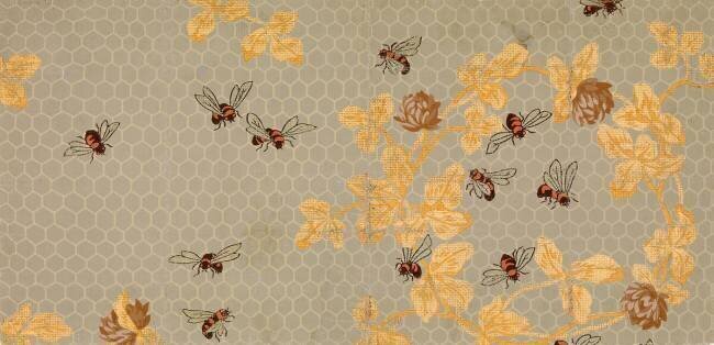 Bees with Honeycomb Candace Wheeler