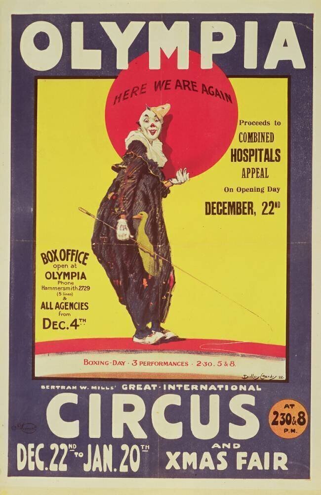 Bertram Mills circus poster Dudley Hardy