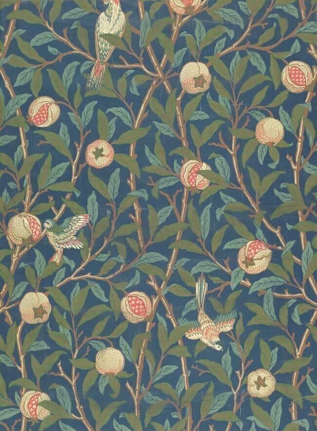 'Bird and Pomegranate' Wallpaper Design William Morris