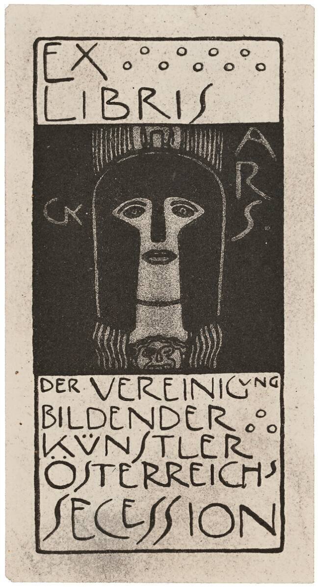 Bookplate from Ver Sacrum Gustav Klimt