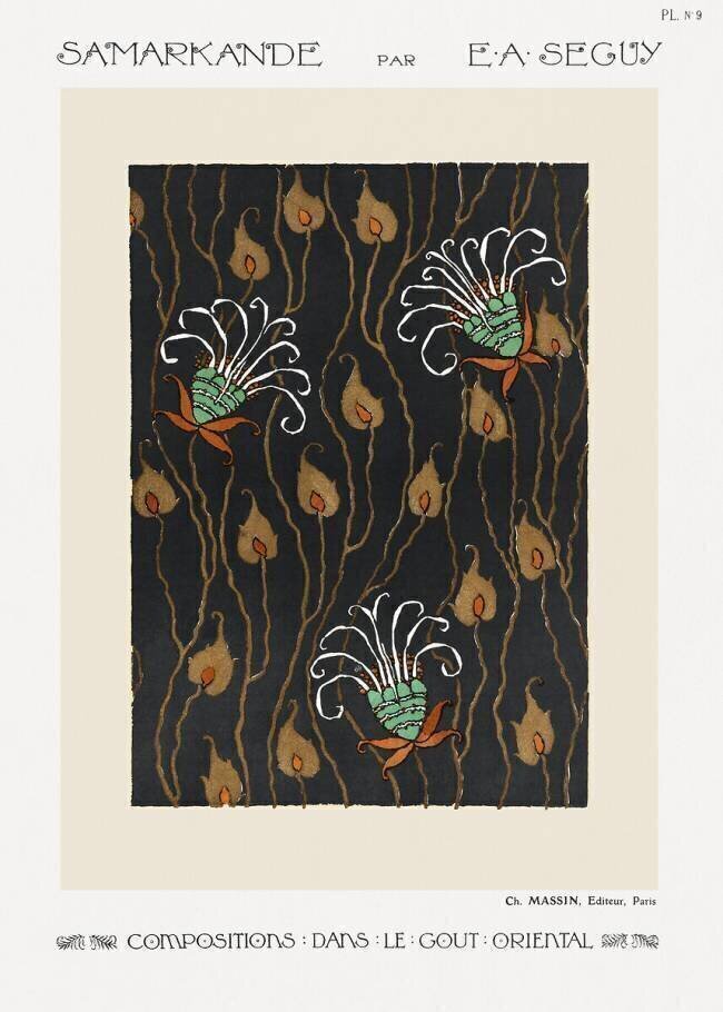 Botanical Pattern. Samarkand: 20 Colour Compositions in the Oriental Style Émile-Allain Séguy
