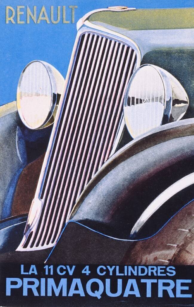 Brochure advertising the Renault Primaquatre Automobile French School