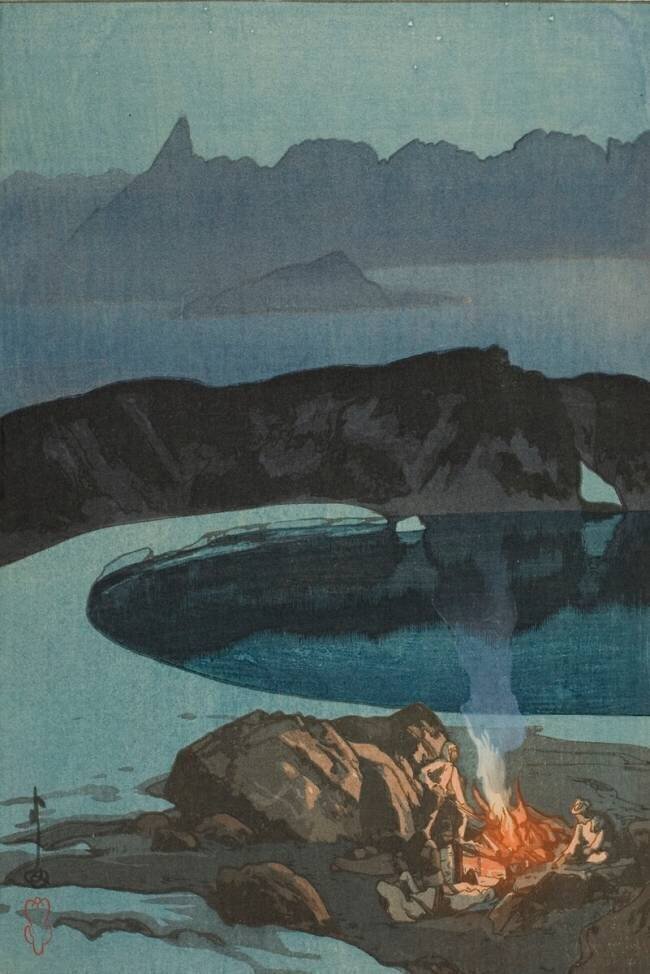 Camping at Washibadake Hiroshi Yoshida