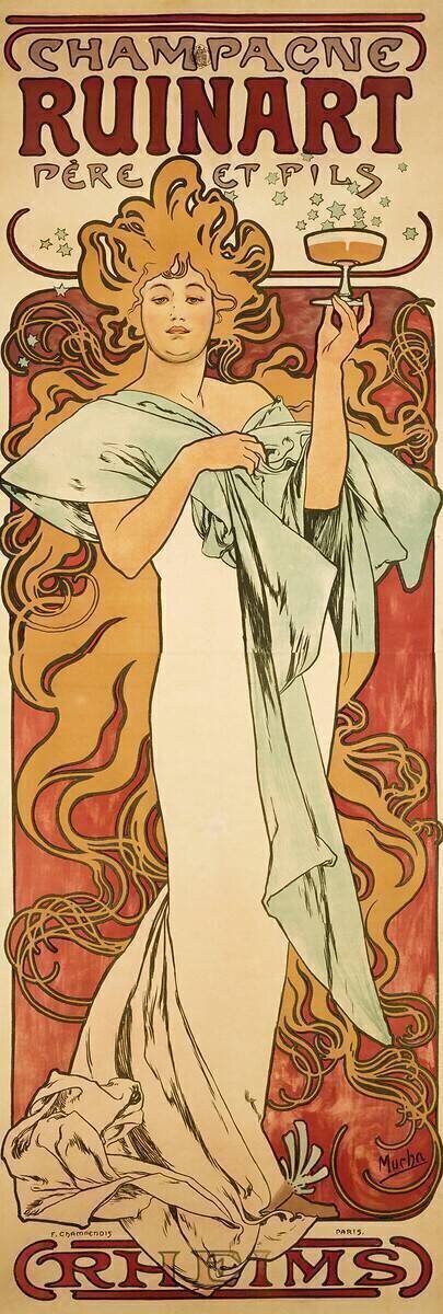 Champagne Ruinart Alfons Mucha