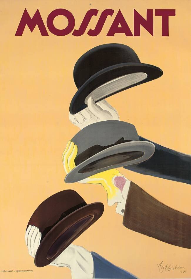 Chapeaux Mossant Leonetto Cappiello