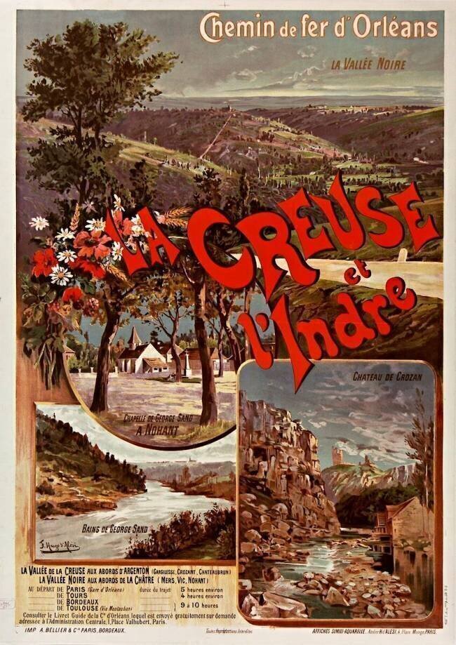 Chemin de fer d'Orléans : La Creuse et l'Indre Hugo d'Alesi
