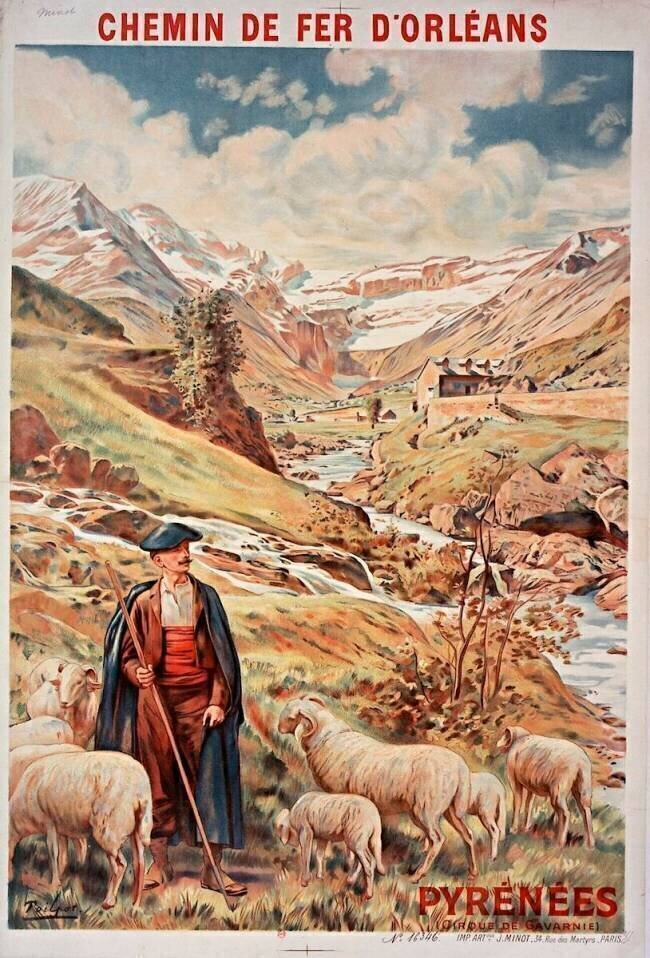 Chemin de Fer d'Orléans : Pyrénées (Cirque de Gavarnie) Théophile Poilpot
