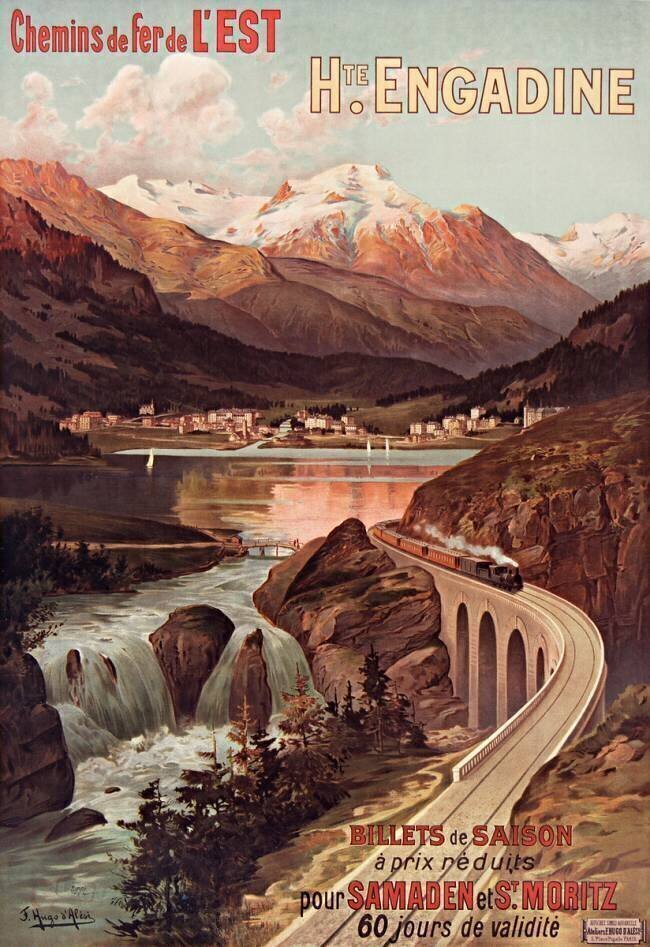 Chemins de fer de l'Est : Haute Engadine Hugo d'Alesi
