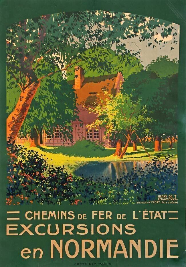 Chemins de Fer de l'État - Excursions en Normandie Henri de Renaucourt