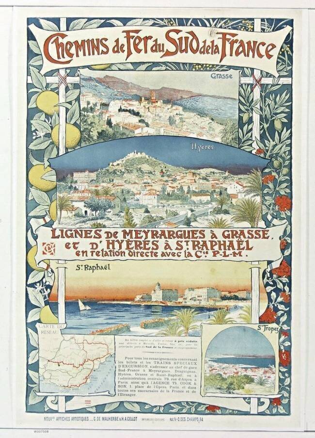 Chemins de fer du Sud de la France... Lignes de Meyrargues à Grasse... anonymous