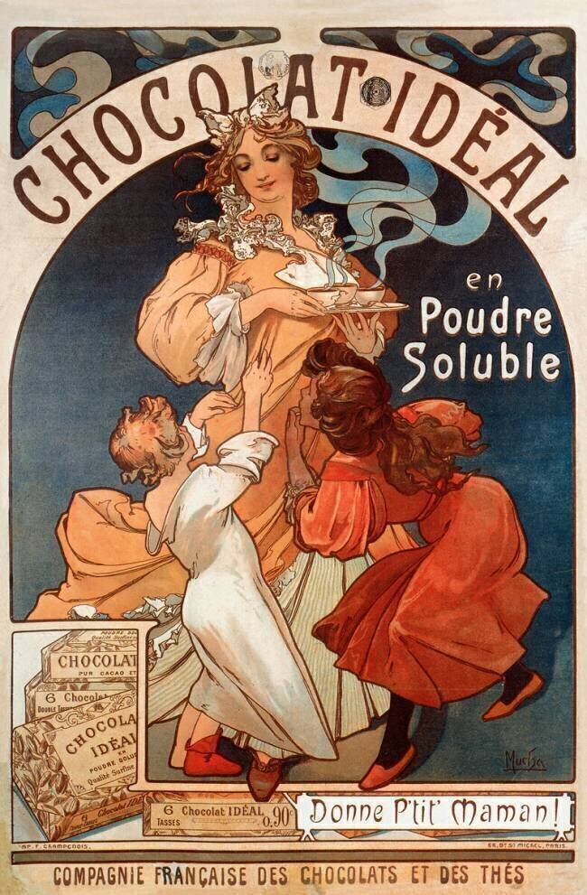 Chocolat Idéal Alfons Mucha