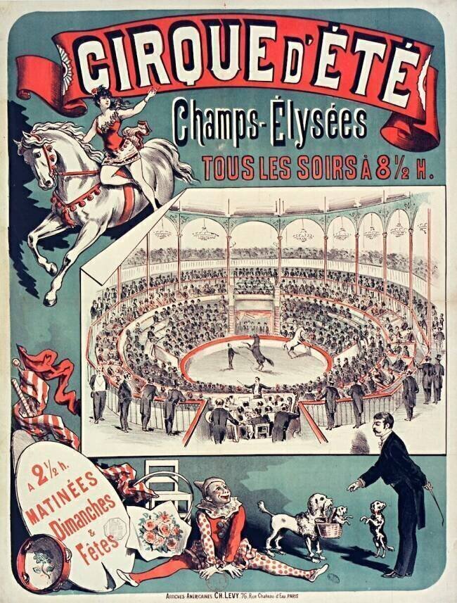 Cirque d'Eté. Champs-Elysées tous les soirs à 8 1/2 H. ... anonymous