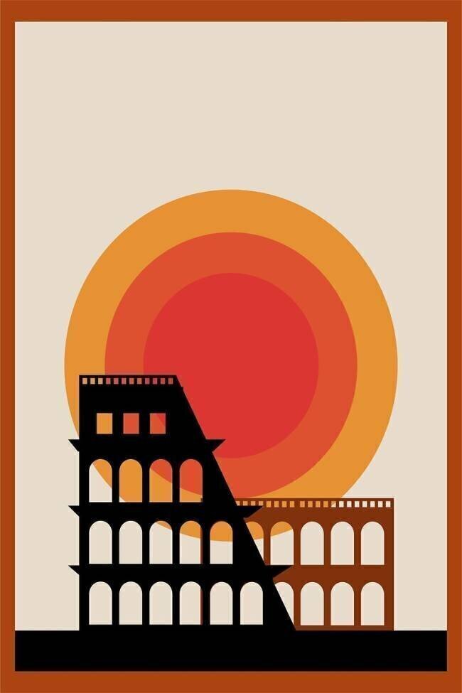 Colosseum sunset anonymous