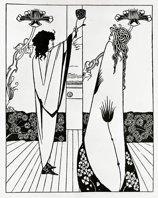 Comment Tristan but le Philtre d'amour Aubrey Beardsley