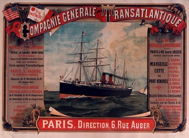 Compagnie Générale Transatlantique lignes postales de l'Atlantique... anonymous