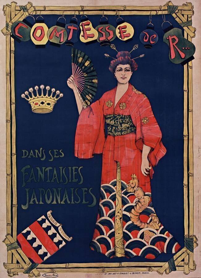 Comtesse de R dans ses fantaisies japonaises Maurice Biais