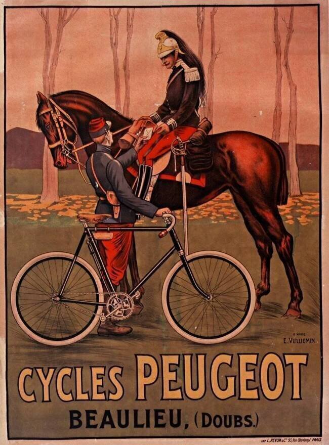 Cycles Peugeot. Beaulieu (Doubs) Ernest Vulliemin