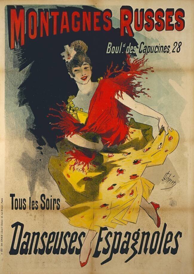 Danseuses Espagnoles at the Boulevard des Capucines Jules Chéret