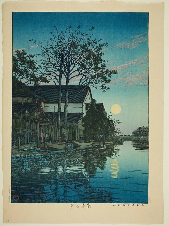 Dusk at Itako (Itako no yu) Hasui Kawase