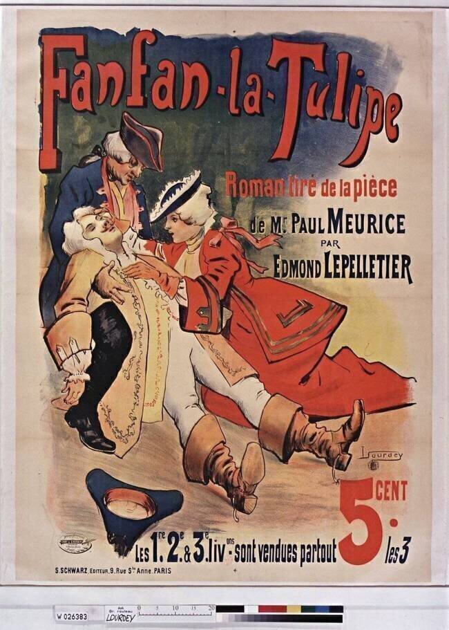 Fanfan La Tulipe, roman tiré de la pièce de M. Paul Meurice par Edmond Lepelletier...... Maurice Lourdey