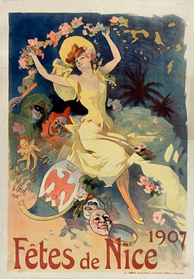Fêtes de Nice 1907 Jules Chéret
