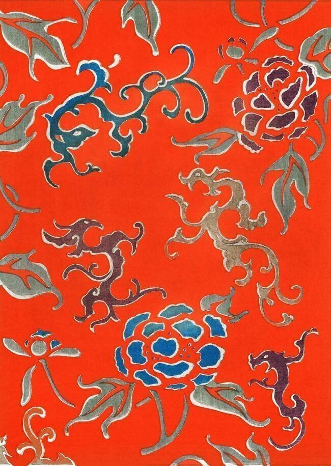 Floral pattern Watanabe Seitei