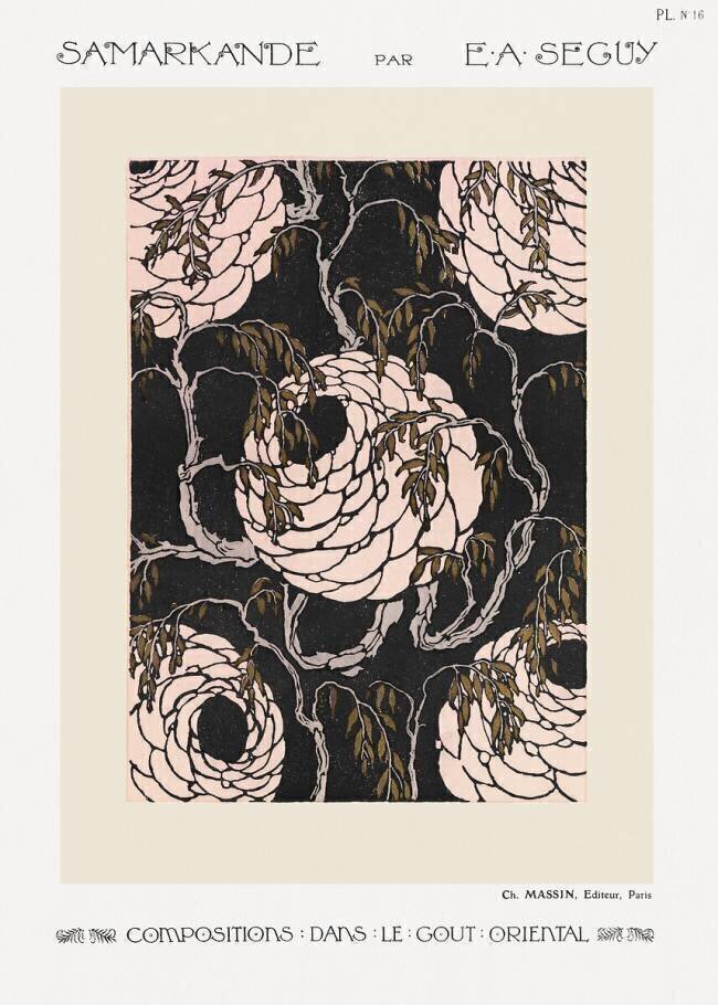 Flower Pattern. Samarkand: 20 Colour Compositions in the Oriental Style Émile-Allain Séguy