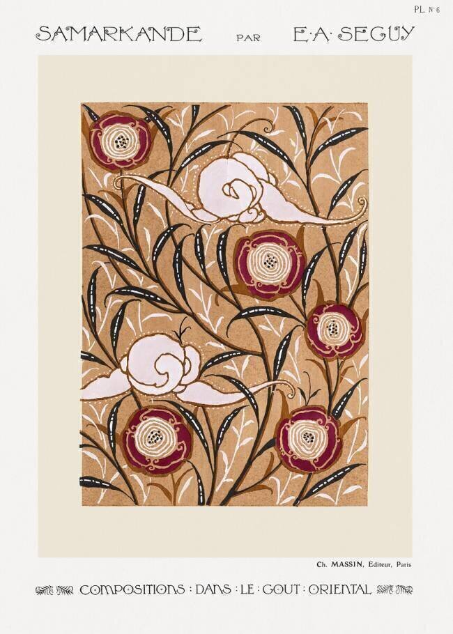 Flower Pattern. Samarkand: 20 Colour Compositions in the Oriental Style Émile-Allain Séguy
