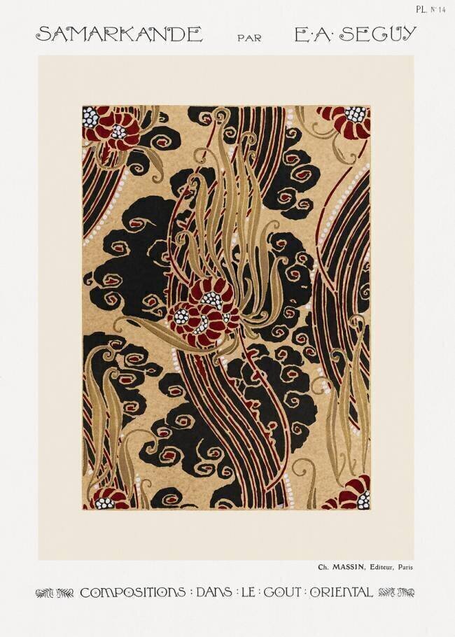 Flower Pattern. Samarkand: 20 Colour Compositions in the Oriental Style Émile-Allain Séguy