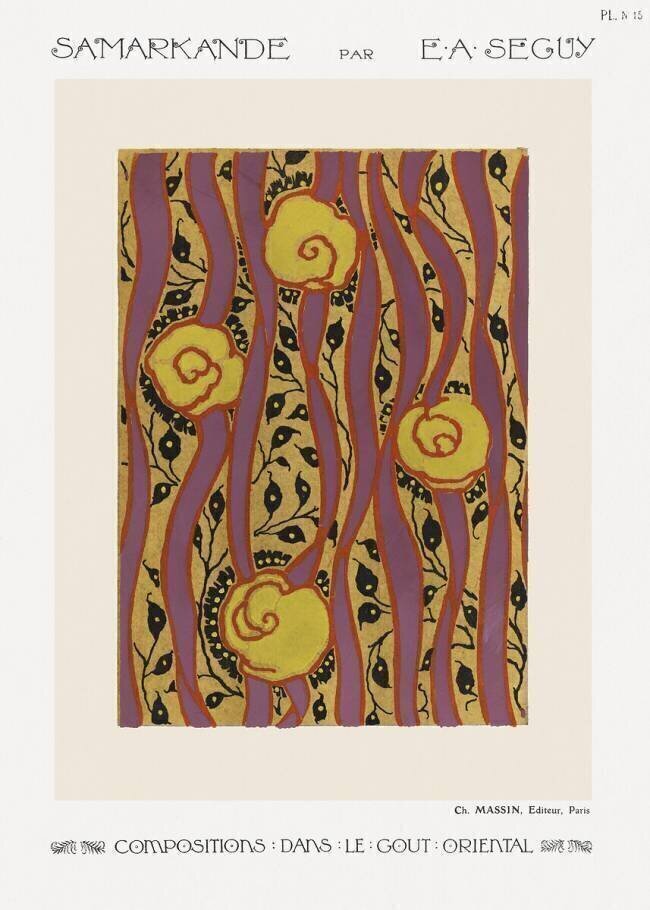 Flower Pattern. Samarkand: 20 Colour Compositions in the Oriental Style Émile-Allain Séguy