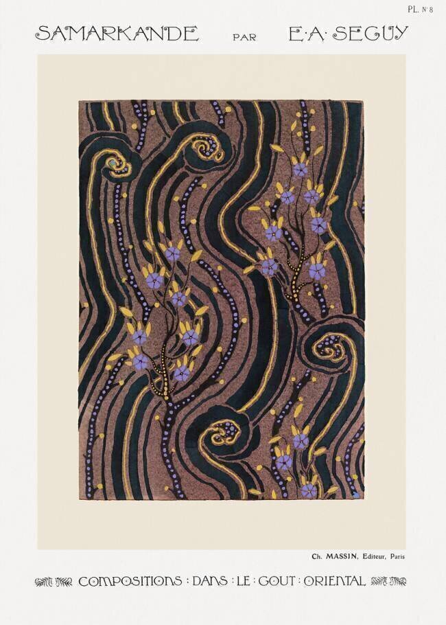 Flowering Branch Pattern. Samarkand: 20 Colour Compositions in the Oriental Style Émile-Allain Séguy